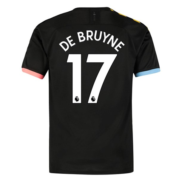Camiseta Manchester City NO.17 De Bruyne 2ª 2019-2020 Negro
